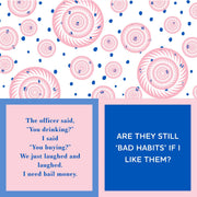 Drinks on Me - Napkin: You Drinking?/Bad Habits, double-sided cocktail napkins, 5x5, pack of 20, perfect for adding humor to gatherings.