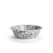 Crow Canyon Home - Splatterware Enamelware Small Basin, 4 qt, 12.25, featuring a durable speckle pattern, ideal for versatile kitchen use.