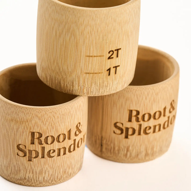 Root & Splendor | Laundry Concentrate in Glass Bottle with Bamboo Measuring Cup, Swell