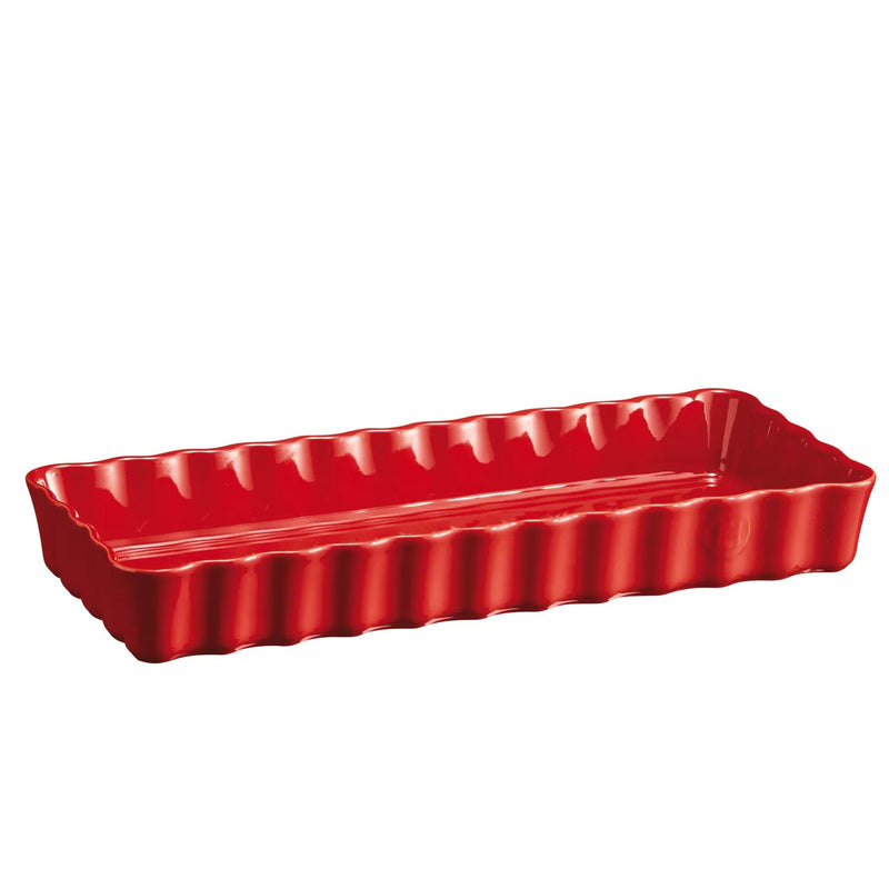 Emile Henry | Rectangular Tart Dish, Burgundy