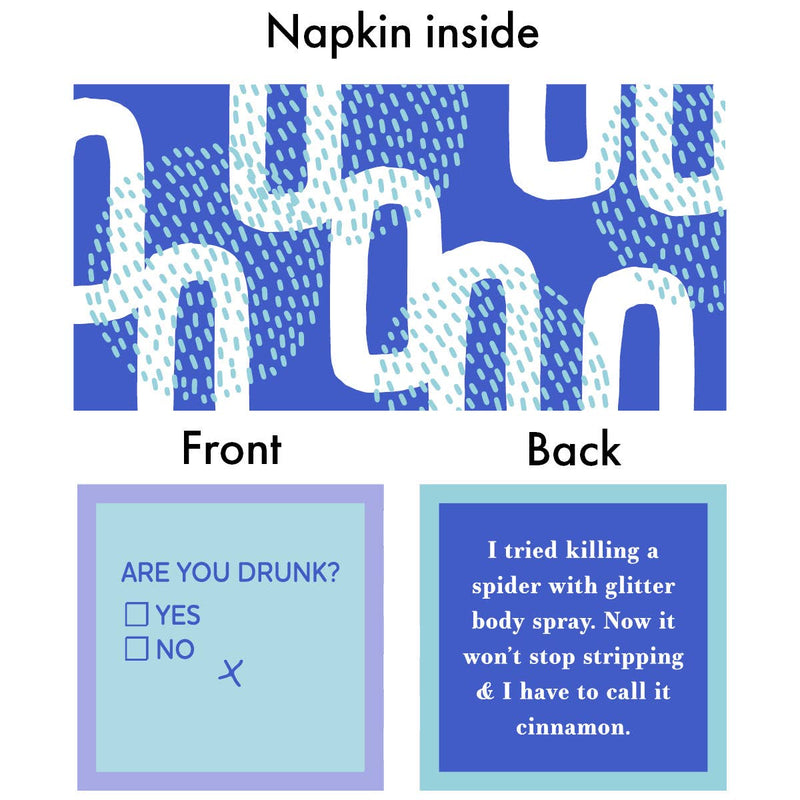 Drinks on Me | Recent Study, Cocktail Napkin
