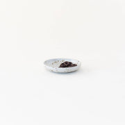 Sarah Kersten - Olive Dish: Basin Collection: Dove Grey, showcasing a small, elegant dish holding chocolate-covered pretzels, perfect for versatile kitchen use.
