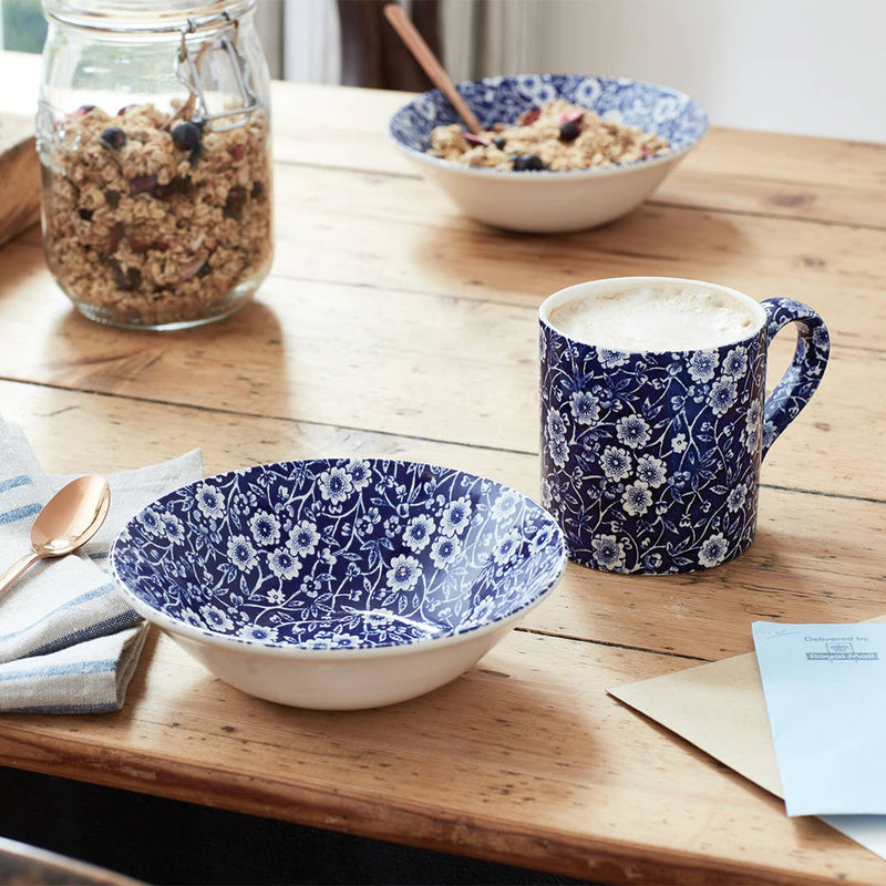Burleigh | Blue Calico Pudding and Soup Bowl