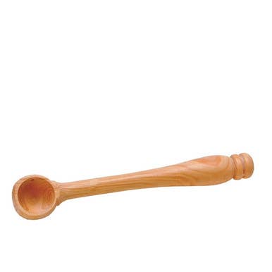 The French Farm - Berard Box Wood Mini Mustard & Salt Spoon, ideal for scooping herbs, seasonings, or spreads; crafted from a single piece of sturdy box wood.
