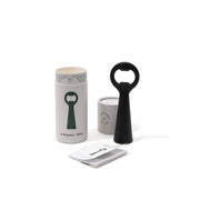 L'Atelier du Vin - USA - Bottle Opener - LE BRASSEUR – BLACK, featuring a unique stainless steel design, complete with packaging and instructions, embodies quality and style.