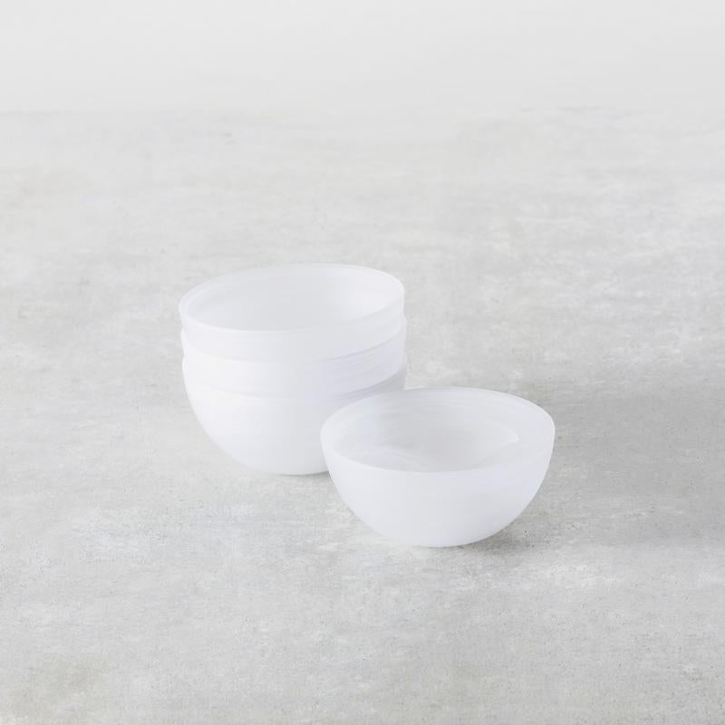 Fortessa | La Jolla White 6 22oz. Cereal Bowl in a stack, highlighting its elegant design and size, suitable for versatile table settings.