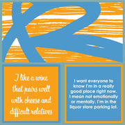 Drinks on Me - Napkin: Good Place, a double-sided 5x5 cocktail napkin, perfect for adding humor to gatherings; comes in a pack of 20.