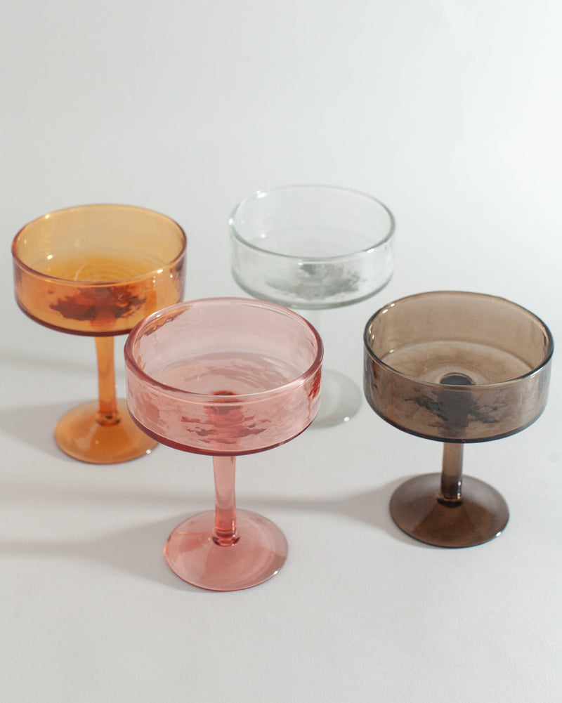 Handblown Mexican DOF Glasses, Set of 4