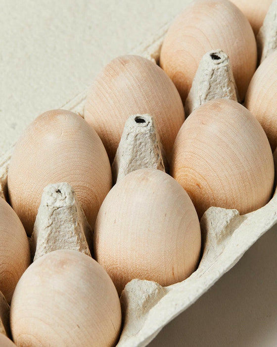 Farmhouse Pottery | Farmhouse Wooden Eggs - Dozen.