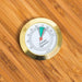 Cheese Grotto | Gold Polished Dial Hygrometer.