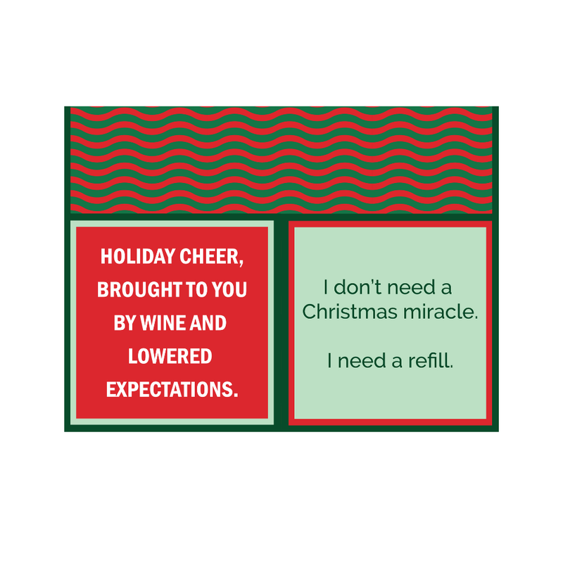 Drinks on Me - NAPKIN Xmas Miracle | Funny Christmas Gift