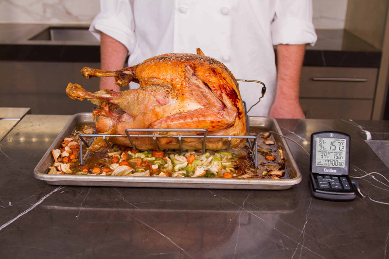 ThermoWorks | ChefAlarm Cooking Alarm Thermometer + Timer - Red