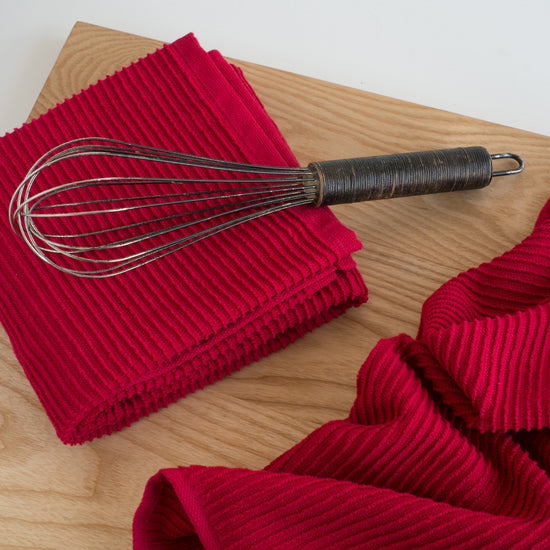Danica | Ripple Dishtowel, Red
