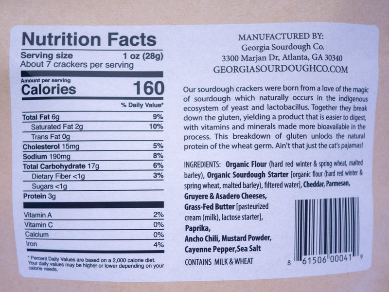 Georgia Sourdough Co. | Cheese Crackers