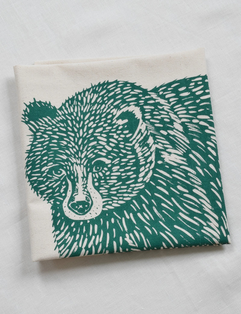 Hearth and Harrow | Nest Tea Towel - Organic Cotton - Bird's Nest - Dark Blue