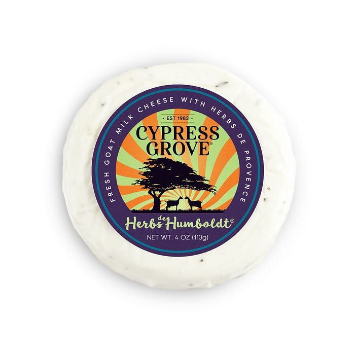 Gourmet Foods International | Herbs de Humboldt Goat Cheese, 4oz Disk