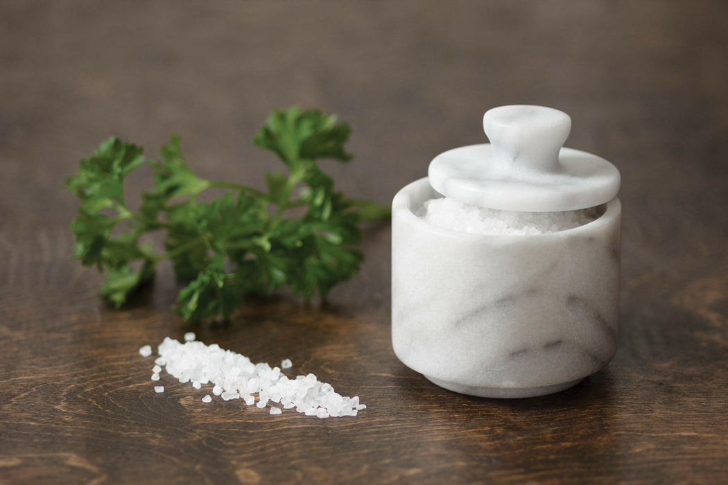 White Marble Salt Cellar.