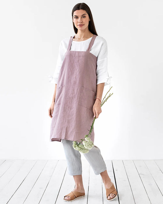 MagicLinen | Japanese Cross-Back Linen Apron