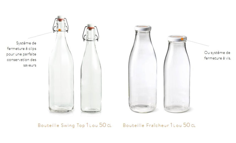 Le Parfait | French Glass Swing Top Bottle, 500ml (16oz)