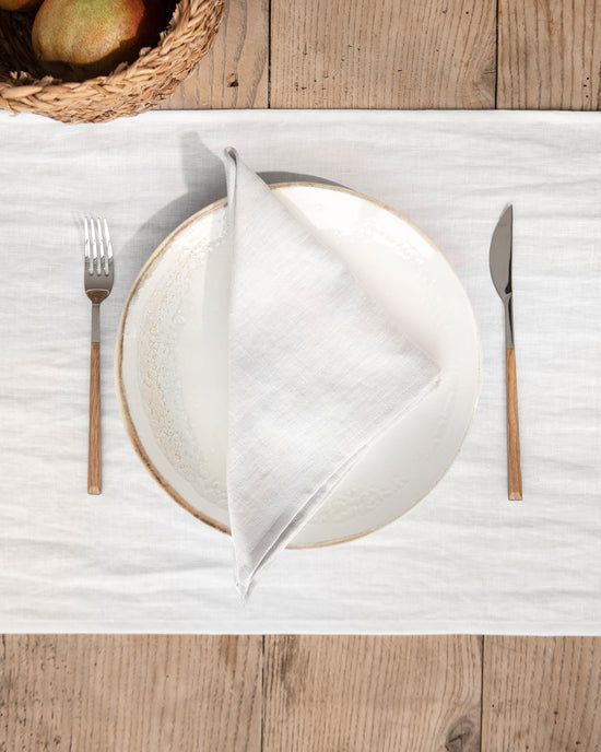 Magic Linen | Set of 2 Linen Napkins Light Gray