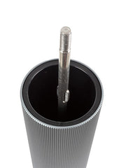 Peugeot | Line Pepper Mill - Carbon - 9, depicted as a sleek cylindrical mill, ideal for kitchen use, reflecting Athens Cooks' focus on quality kitchen tools.