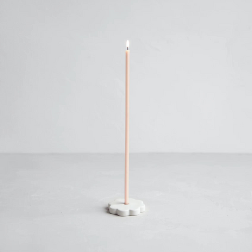 The Floral Society | Long Stem Beeswax Candles, Salt