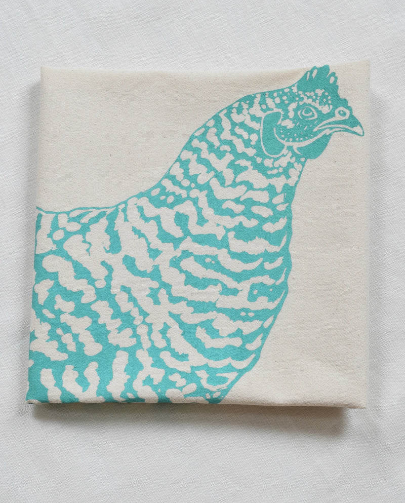 Hearth and Harrow | Nest Tea Towel - Organic Cotton - Bird's Nest - Dark Blue