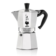 Bialetti | Moka Express 9 Cups: A classic octagonal stovetop coffee maker with a black handle, ideal for brewing rich, espresso-style coffee.