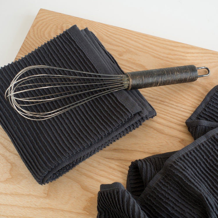 Danica | Ripple Dishtowel, Black