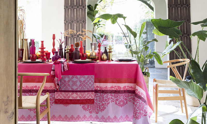 Le Jacquard Français | Cueillette D'Été Tea Towel, Pink