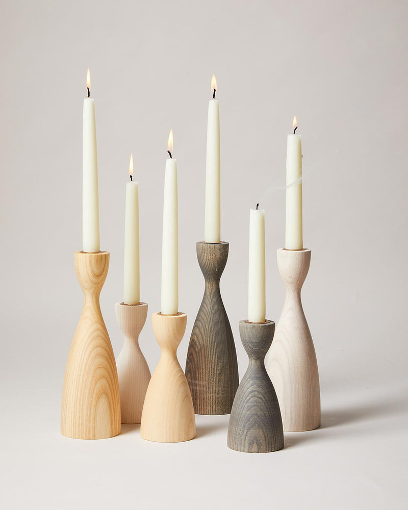 Farmhouse Pottery | Pantry Candlestick, Small, Grey