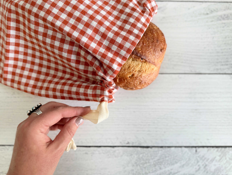 Dot and Army | Stripe and Check Bread Makers Set, Papaya