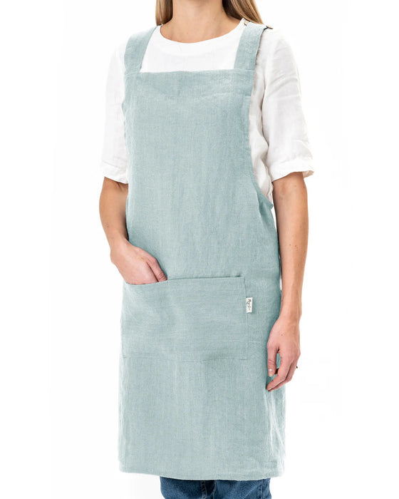 MagicLinen | Pinafore Cross-Back Linen Apron