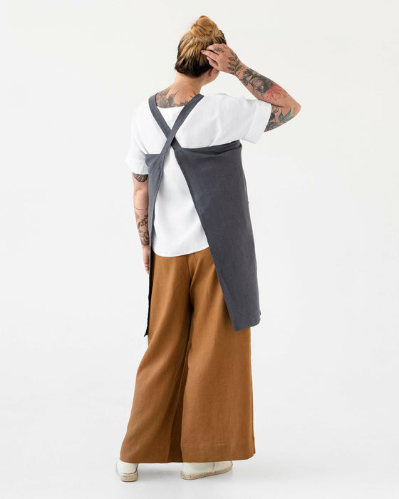 MagicLinen | Pinafore Cross-Back Linen Apron