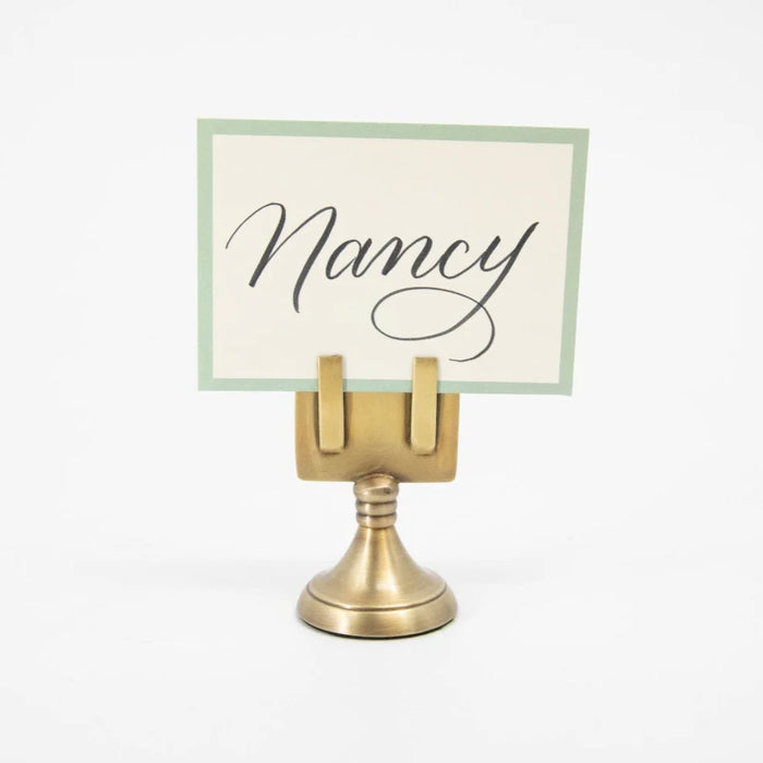 Hester & Cook | Brass Place Card Holder