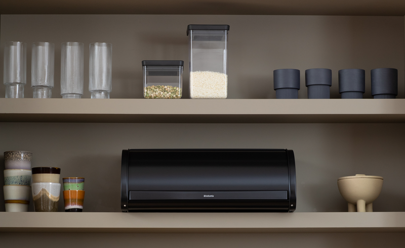 Brabantia | Roll Top Bread Bin, Matt Black
