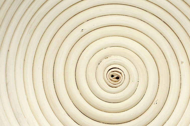 Breadtopia | Round Rattan Bread Proofing Basket and Liner, featuring a coiled design ideal for artisanal bread, crafted by the Nguyen family in Vietnam.