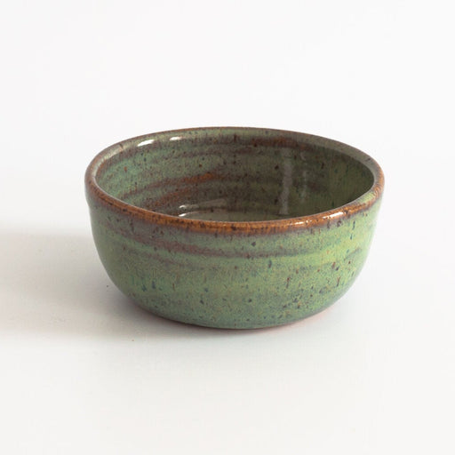 RachaelPots Salt + Sauce Bowl in yellow, hand-thrown stoneware, perfect for holding ingredients and sauces, complements other bowls, microwave and dishwasher safe.