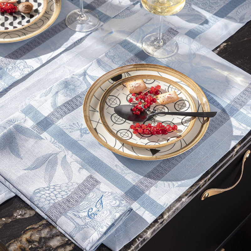 Le Jacquard Francais | A L'Orangerie Tablecloth, Yellow, 69" x 69"
