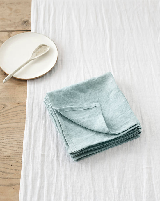 Magic Linen | Set of 2 Linen Napkins Dusty Blue