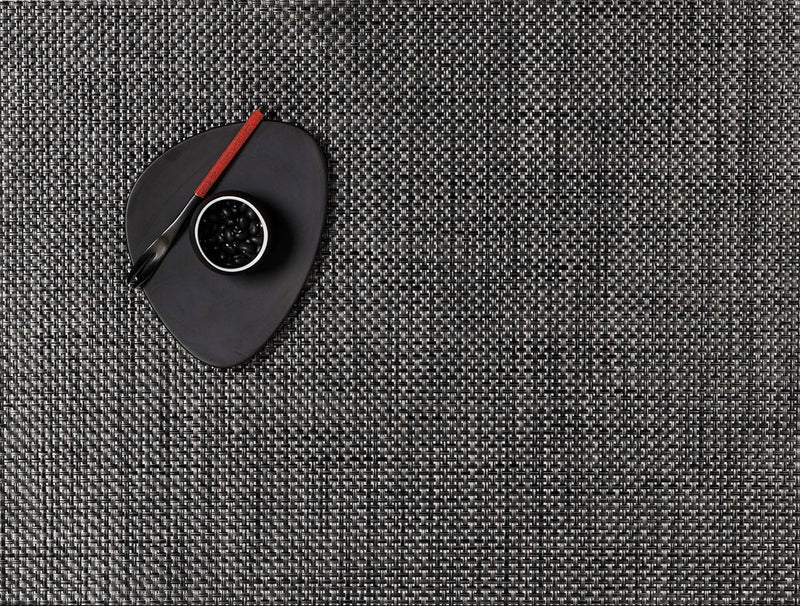 Chilewich | Basketweave Rectangle Placemats - Carbon - 14" x 19"