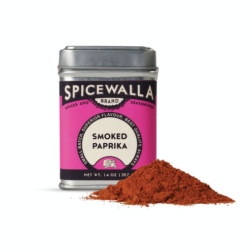 Spicewalla | Smoked Paprika tin with deep-red powder. Highlights: small batch, superior flavor. Adds smoky warmth to dishes like grilled meats, stews, and more.