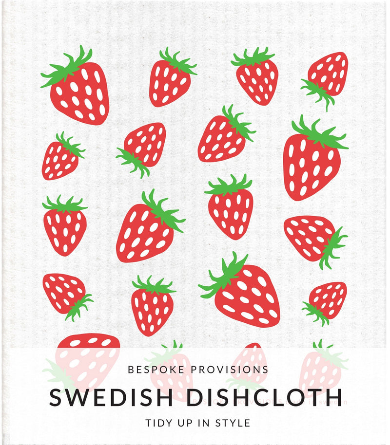 Bespoke Provisions | Swedish Dishcloths - Strawberries