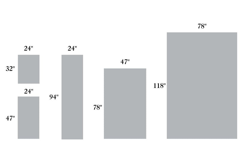 Liberty L Italian Vinyl Rug with a black and white pattern, inspired by Italian ceramic flooring design, ideal for kitchens and entryways.