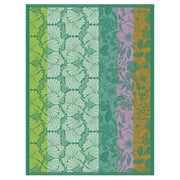 Le Jacquard Français | Cottage Tea Towel: Decorative floral-striped cotton towel, featuring botanical motifs, perfect for adding artistic elegance to your kitchen decor.