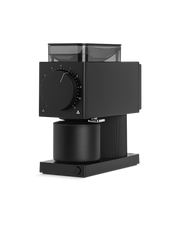 FELLOW | Ode Brew Grinder Gen 2, Matte Black features a bean hopper, grind-size dial, and grounds container, ideal for precise coffee brewing.