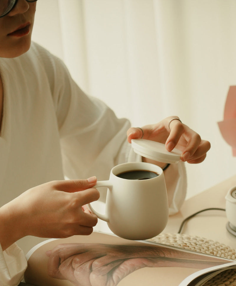OHOM | Self-heating Mug, Jasmine White