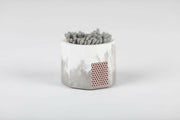 Tenn Prairie Match Holders with Striker: Blue concrete holder, cork base, includes 70 matches and striker pad for easy lighting.