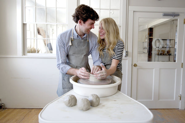 Farmhouse Pottery | Crafted Wooden Bowls, 15 Inch, White