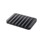 Yamazaki Home | Flow Self-Draining Soap Tray, Silicone, White: A stylish, water-resistant tray with a drainage design to keep soap dry and counters clean.
